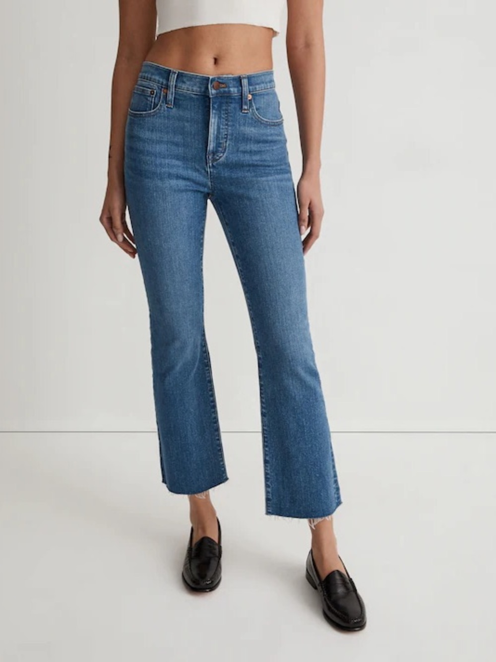 Madewell Mid-Rise Kick Out Jeans in Cherryville Wash